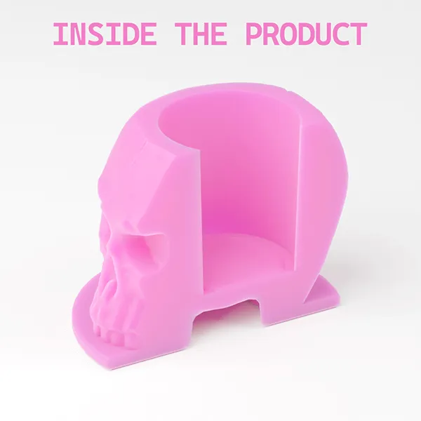 Pink Skull Silicone Ink Cups – Pack of 200