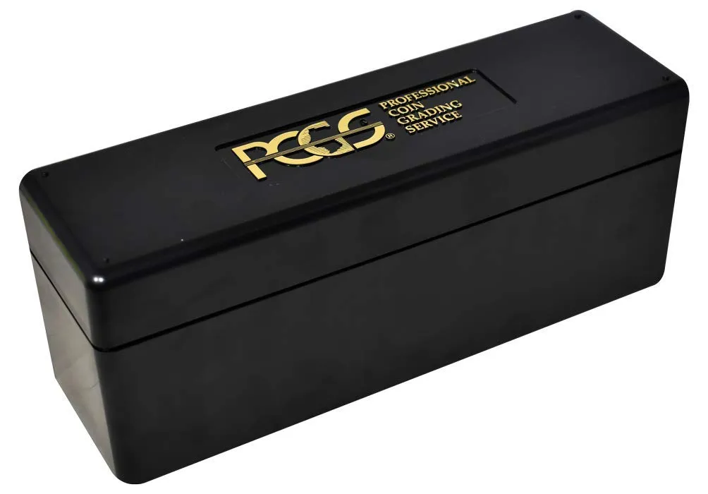 Plastic Storage Box for 20 Slab Coin Holders Black