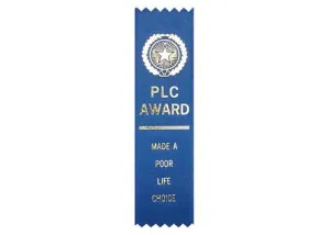 PLC Award - Adulting Award Ribbon - Gold Foil