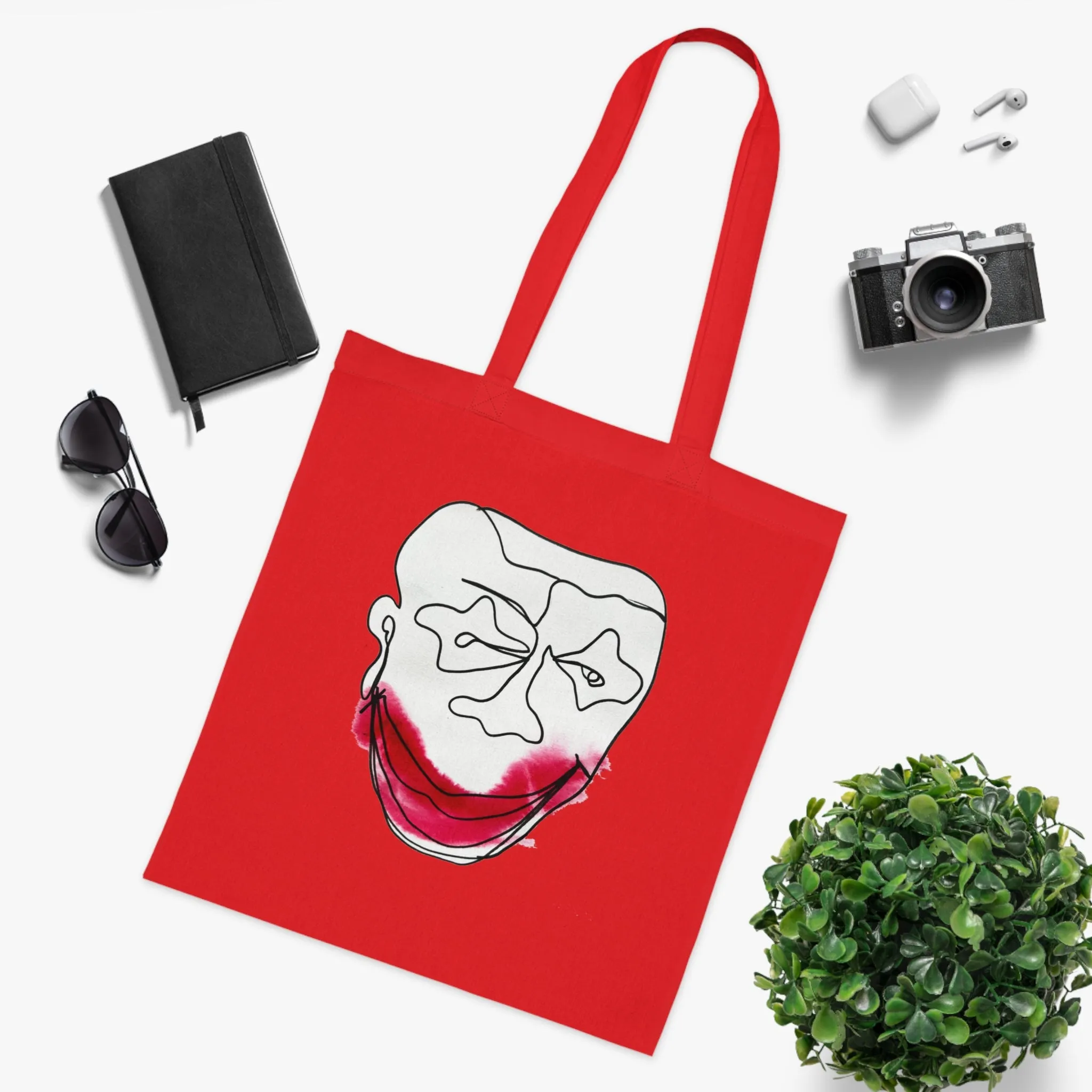 Poisonous Laugh - Versatile 100% Cotton Tote: Vibrant Colors, Light & Practical