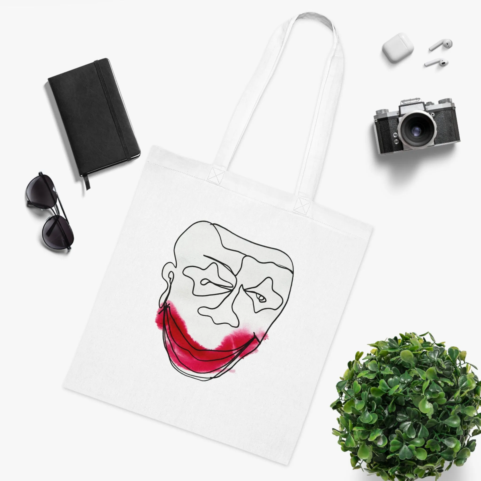 Poisonous Laugh - Versatile 100% Cotton Tote: Vibrant Colors, Light & Practical