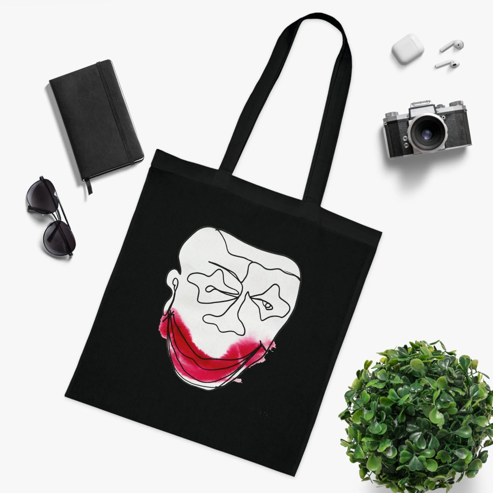 Poisonous Laugh - Versatile 100% Cotton Tote: Vibrant Colors, Light & Practical