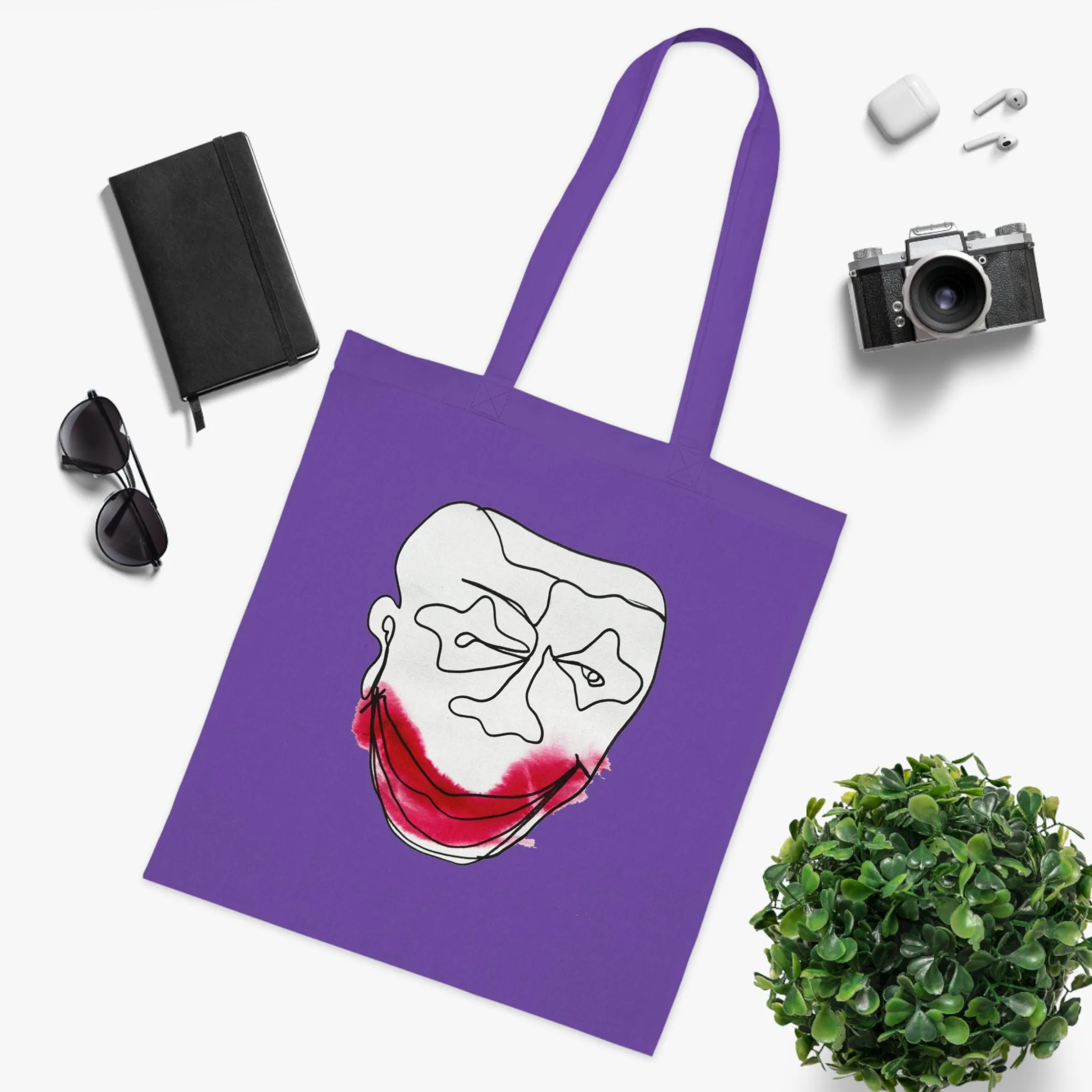 Poisonous Laugh - Versatile 100% Cotton Tote: Vibrant Colors, Light & Practical
