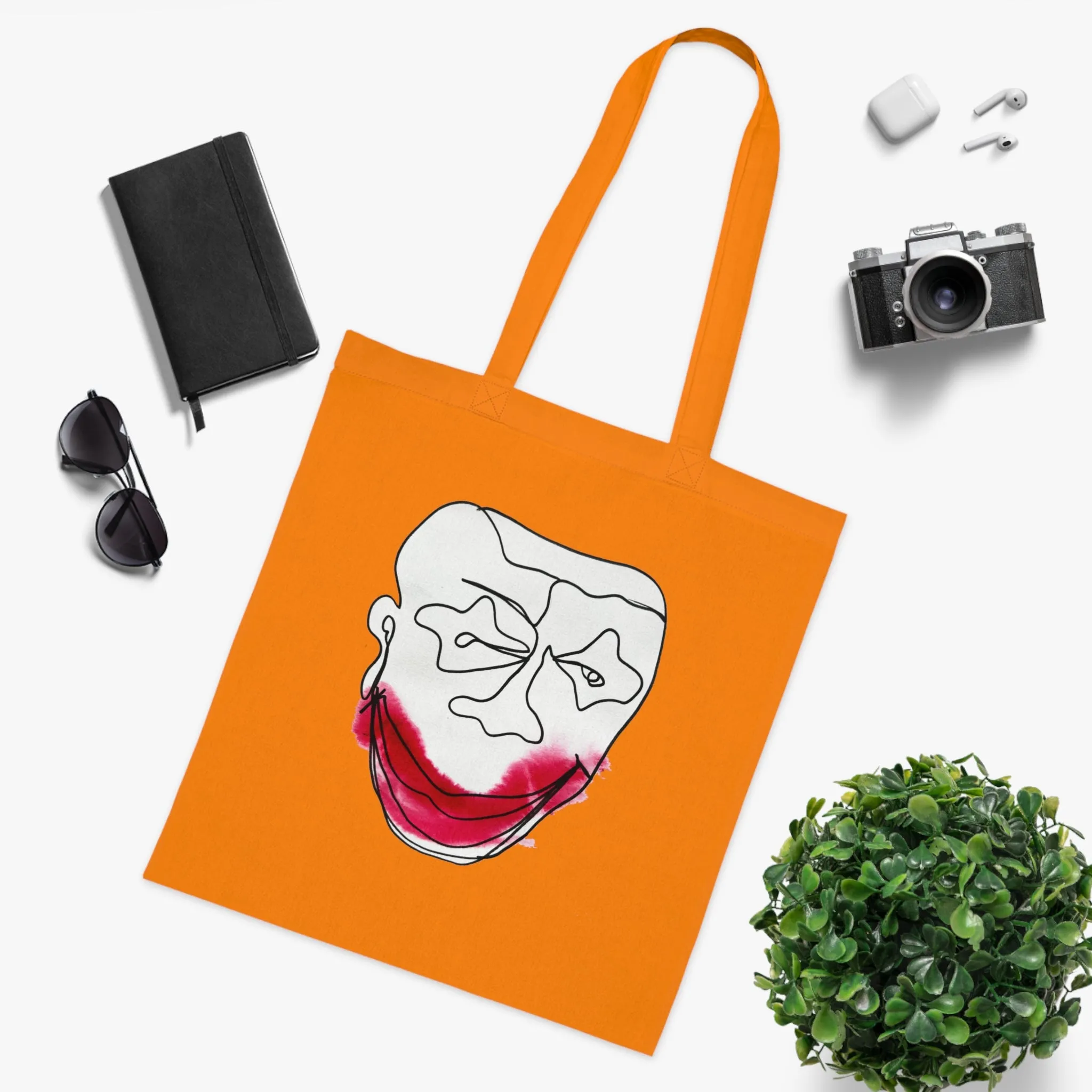 Poisonous Laugh - Versatile 100% Cotton Tote: Vibrant Colors, Light & Practical