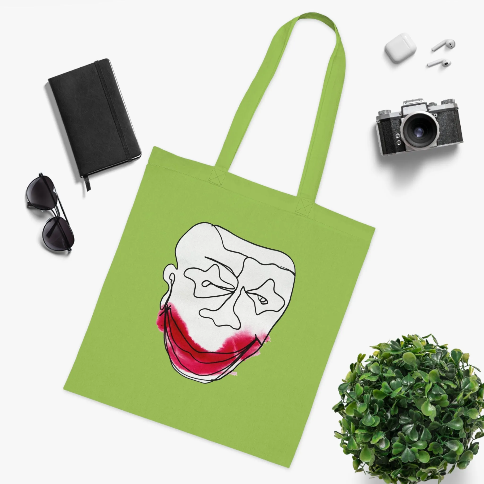 Poisonous Laugh - Versatile 100% Cotton Tote: Vibrant Colors, Light & Practical
