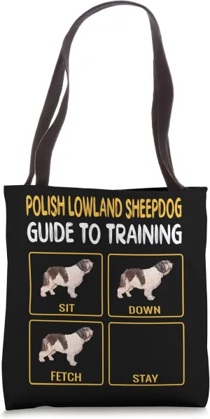 Polish Lowland Sheepdog Guide To Training Dog Obedience Tote Bag