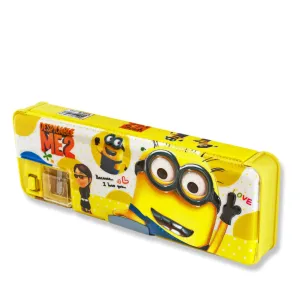 Pop-Up Pencil Box Twin Compartment Despicable Me2 Yellow