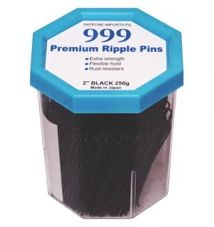 Premium Pin Company 999 Ripple Pins 2inch - Black