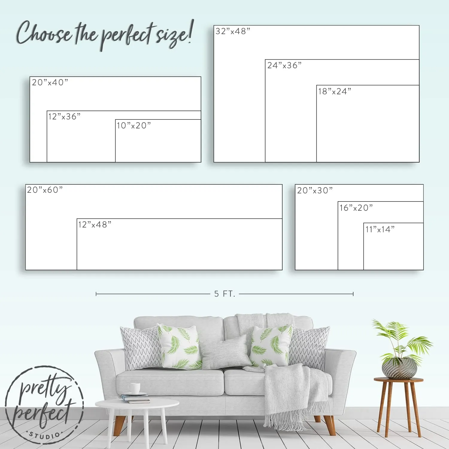 Pretty Perfect Studio Custom Lets All Go to the Lobby, Snack Station Candy Concession Stand Cart for Movie Room Box Office Theatre Canvas Wall Art 12"x36"