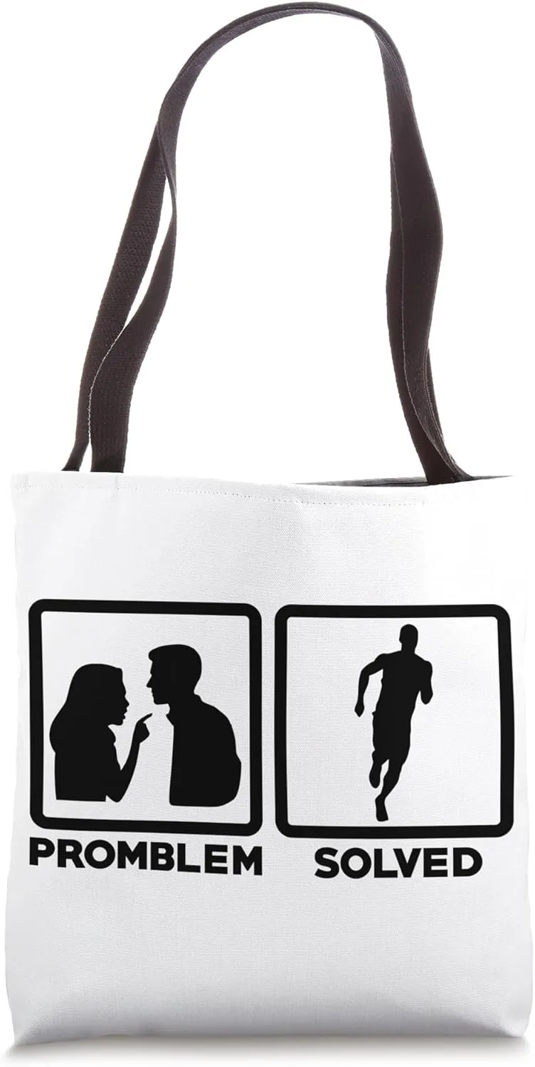 Problem Solved Running Jogging Endurance Training Athlete Tote Bag