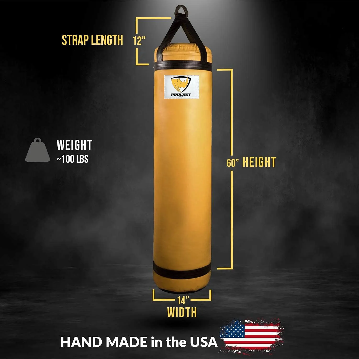 PROLAST 5ft Filled 100LB Boxing MMA Muay Thai 5ft Heavy Punching Kicking Bag