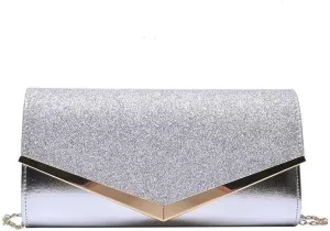 PU Leather Square Evening Bag Women Versatile Clutch Purses
