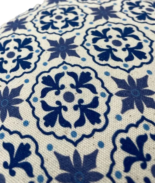 Purse Zippered Multipurpose | Tiles (Blue)