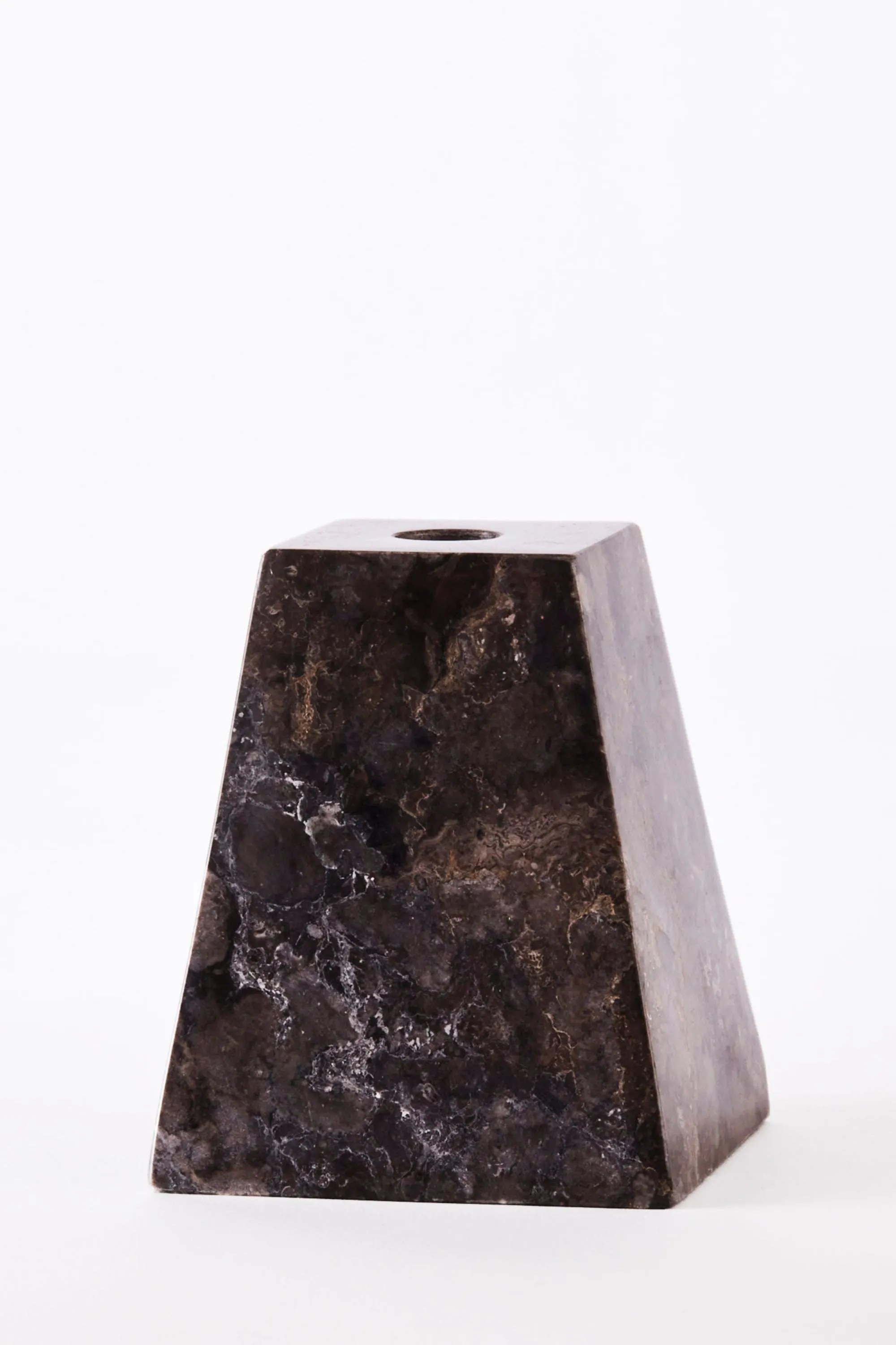 Pyramid Candle Holders Grey | Dusty Deco