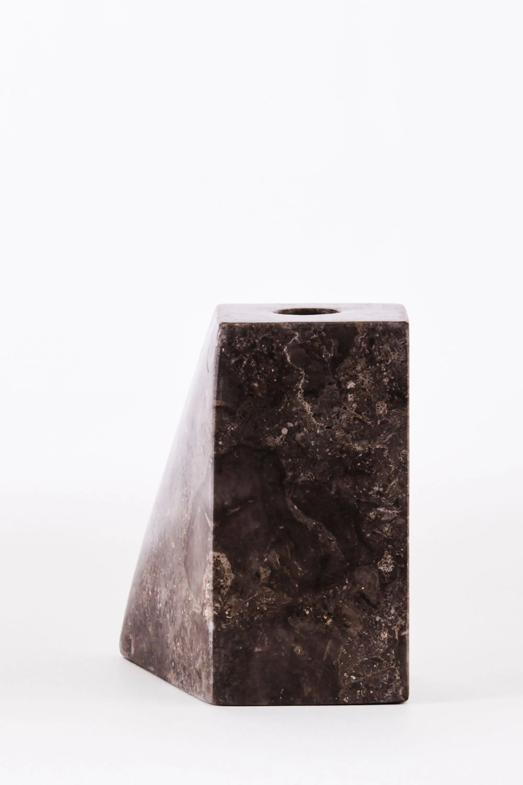 Pyramid Candle Holders Grey | Dusty Deco