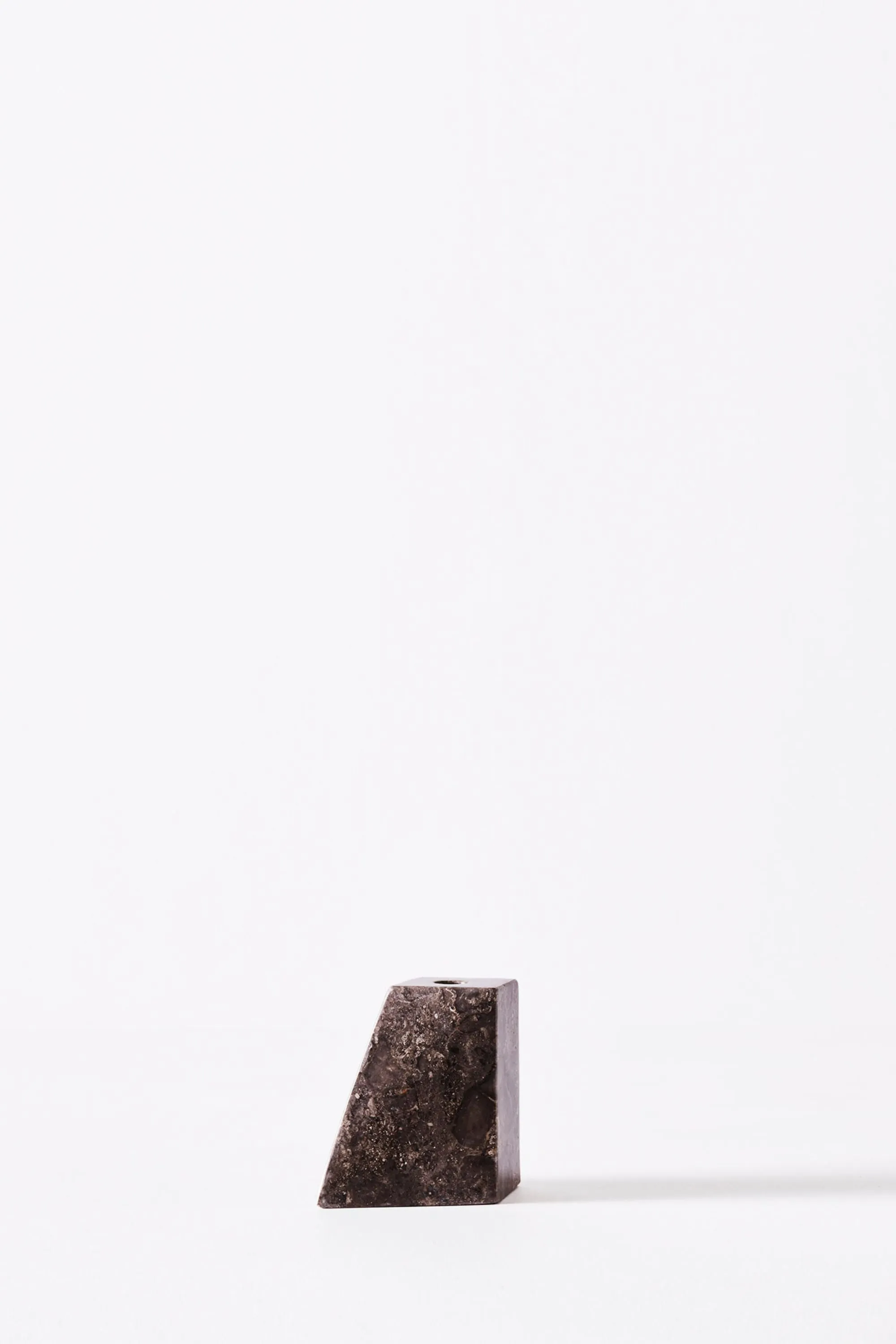 Pyramid Candle Holders Grey | Dusty Deco
