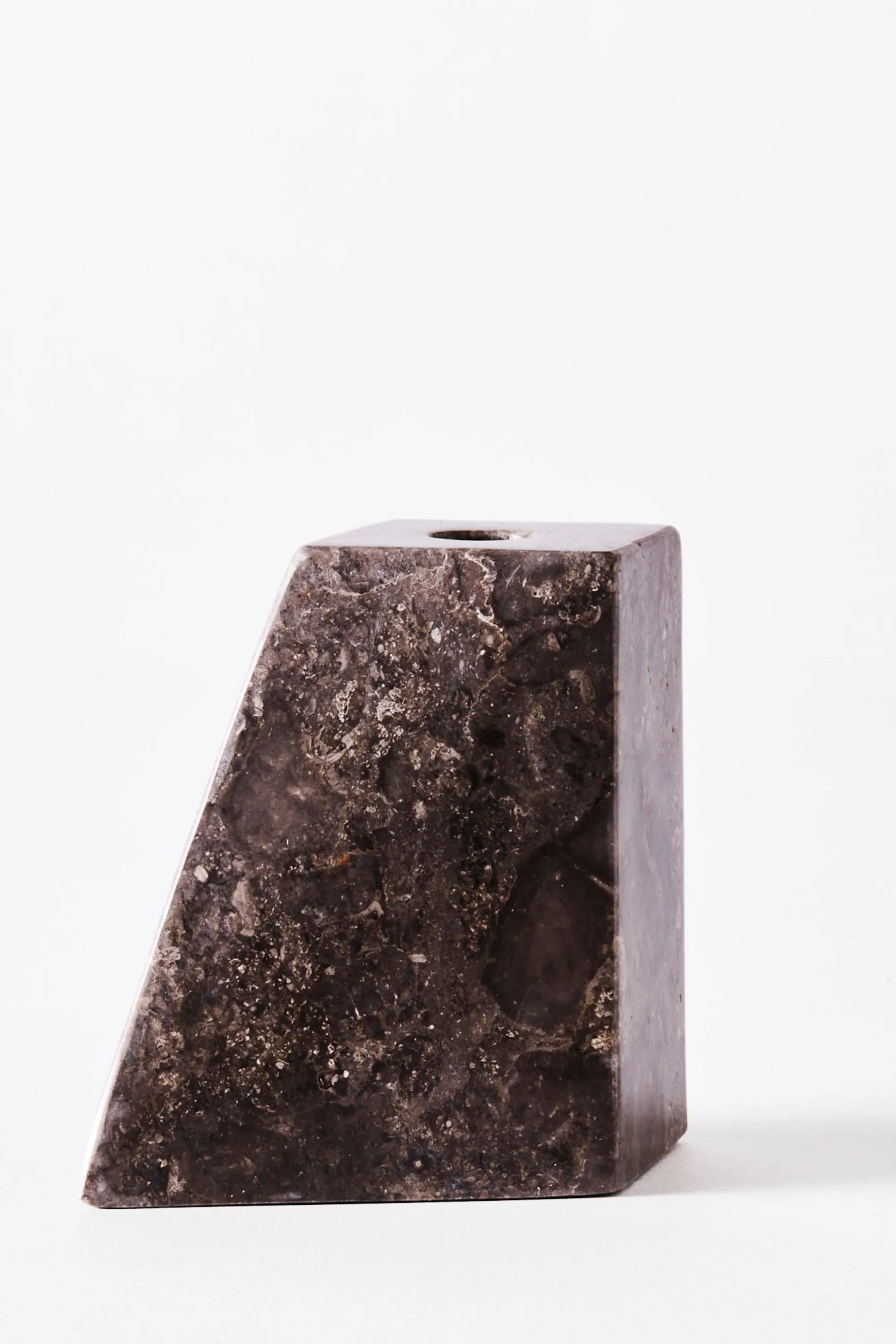 Pyramid Candle Holders Grey | Dusty Deco