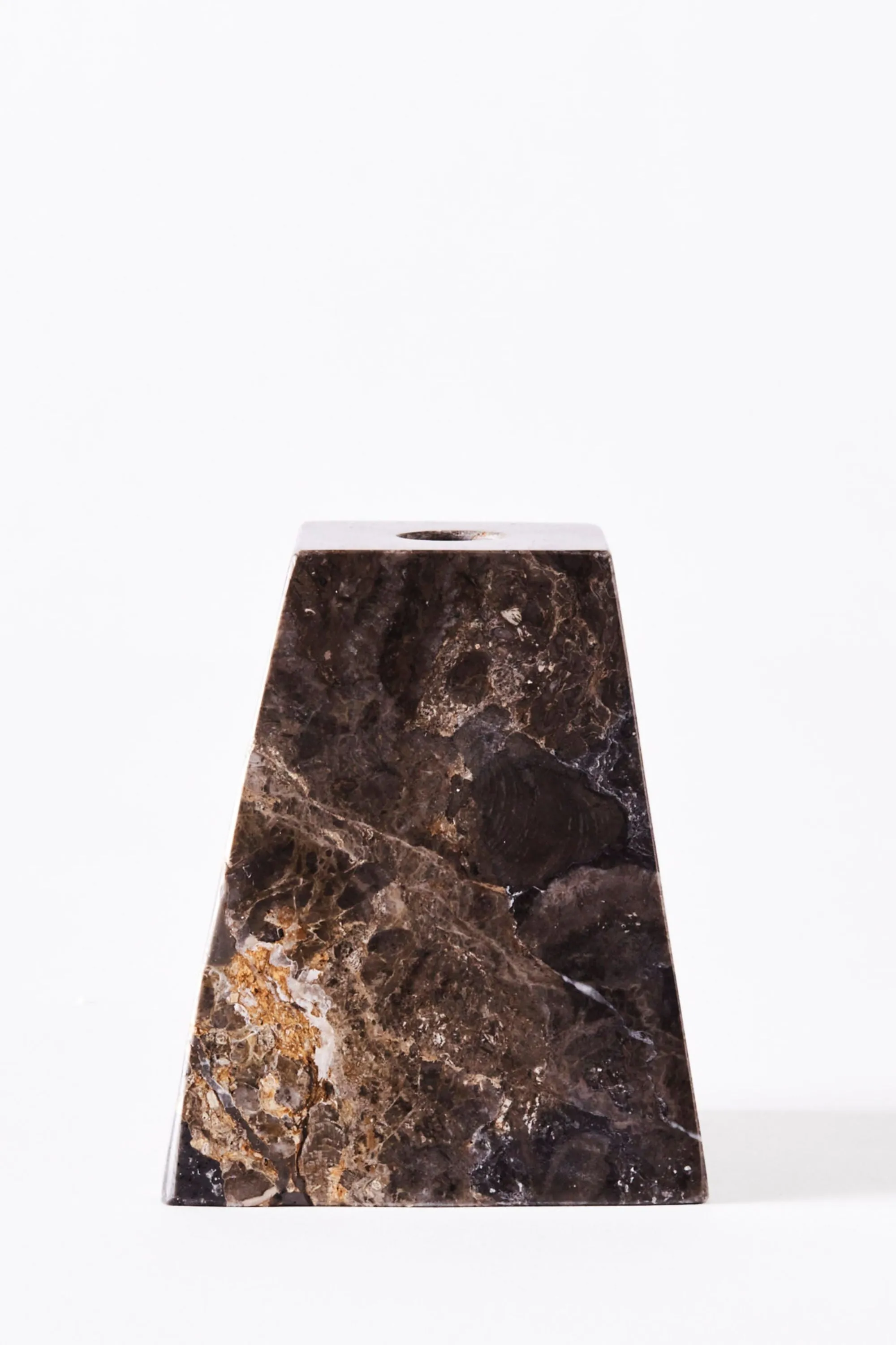 Pyramid Candle Holders Grey | Dusty Deco