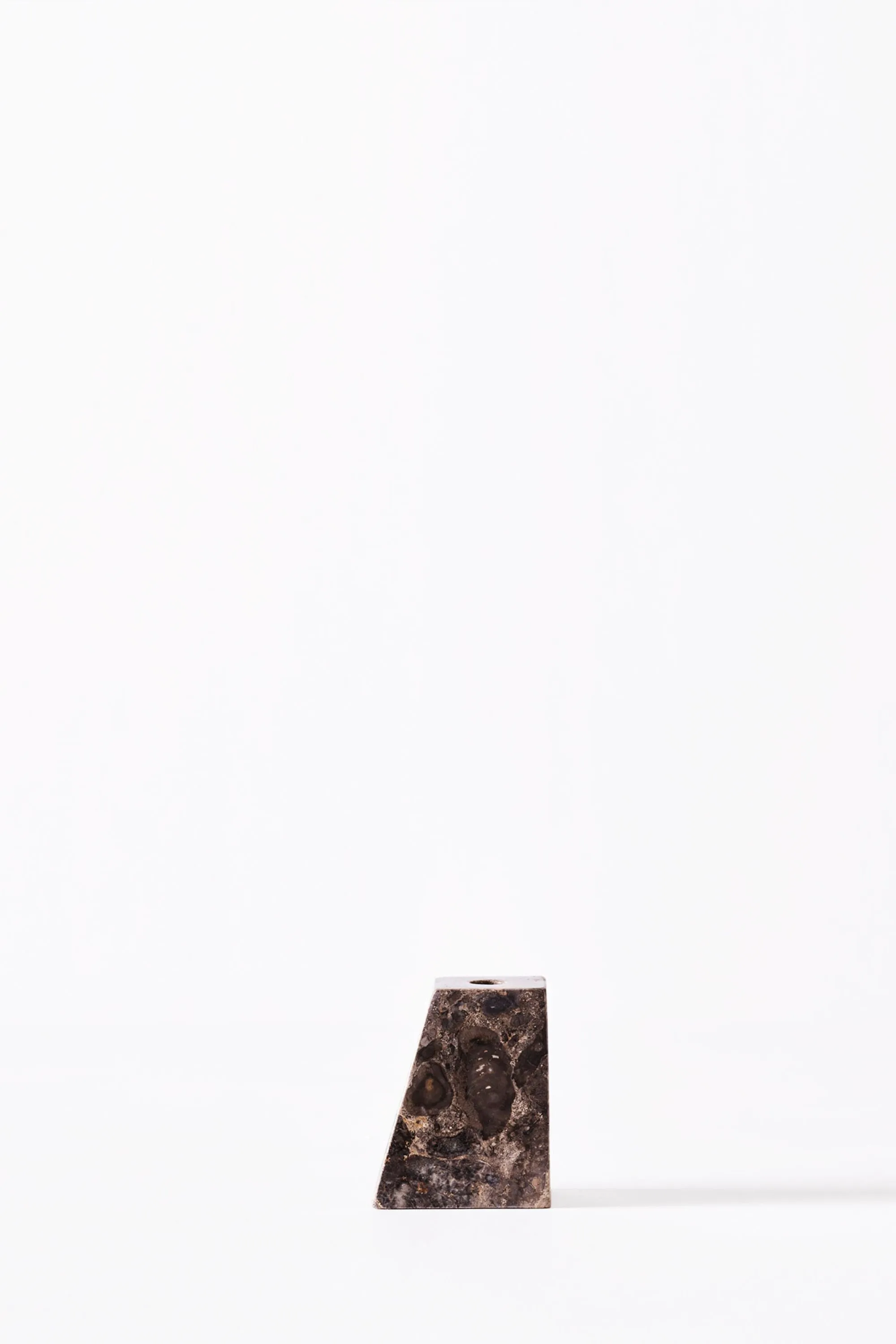 Pyramid Candle Holders Grey | Dusty Deco