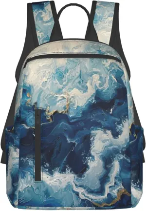 QIN&ZHENG WITHIN THE TIDES Print Personalized Backpack Stylish Funny Casual Daypack for Travel Work Gym Bag for Men Women