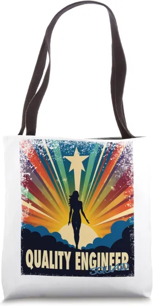 Quality Engineer Funny Female Hero Job Women Tote Bag