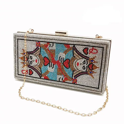 Queen of Diamond Hearts Clutch