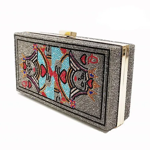 Queen of Diamond Hearts Clutch