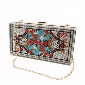 Queen of Diamond Hearts Clutch