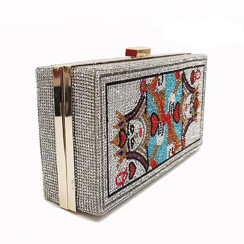 Queen of Diamond Hearts Clutch