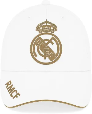 Real Madrid Cap, White Color. Soccer Product for Adults. Real Madrid Caps. Officially Licensed Real Madrid Adjustable Cap. Real Madrid hat.
