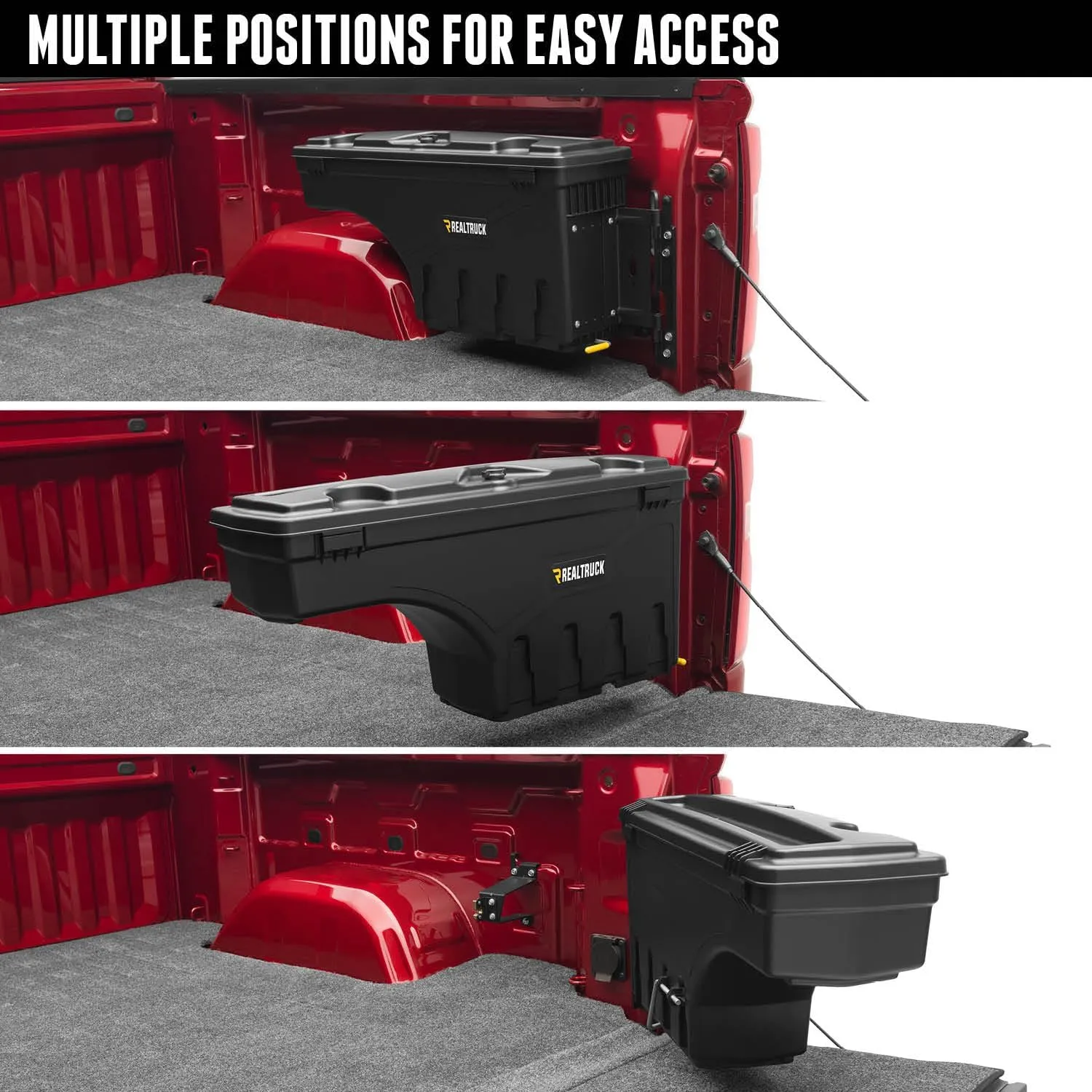RealTruck UnderCover SwingCase Truck Bed Storage Box | SC401P | Fits 2005 - 2023 Toyota Tacoma Passenger Side