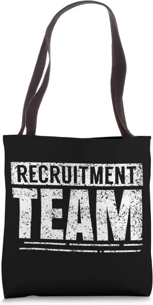 Recruitment Team Headhunter Recruiter HR Recruiters Tote Bag