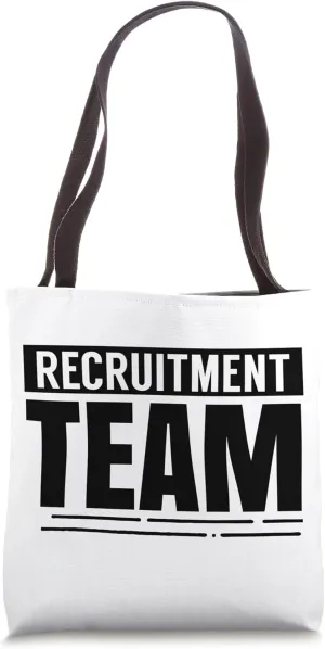 Recruitment Team Headhunter Recruiter HR Recruiters Tote Bag