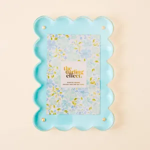 Rectangle Scalloped Acrylic Frame