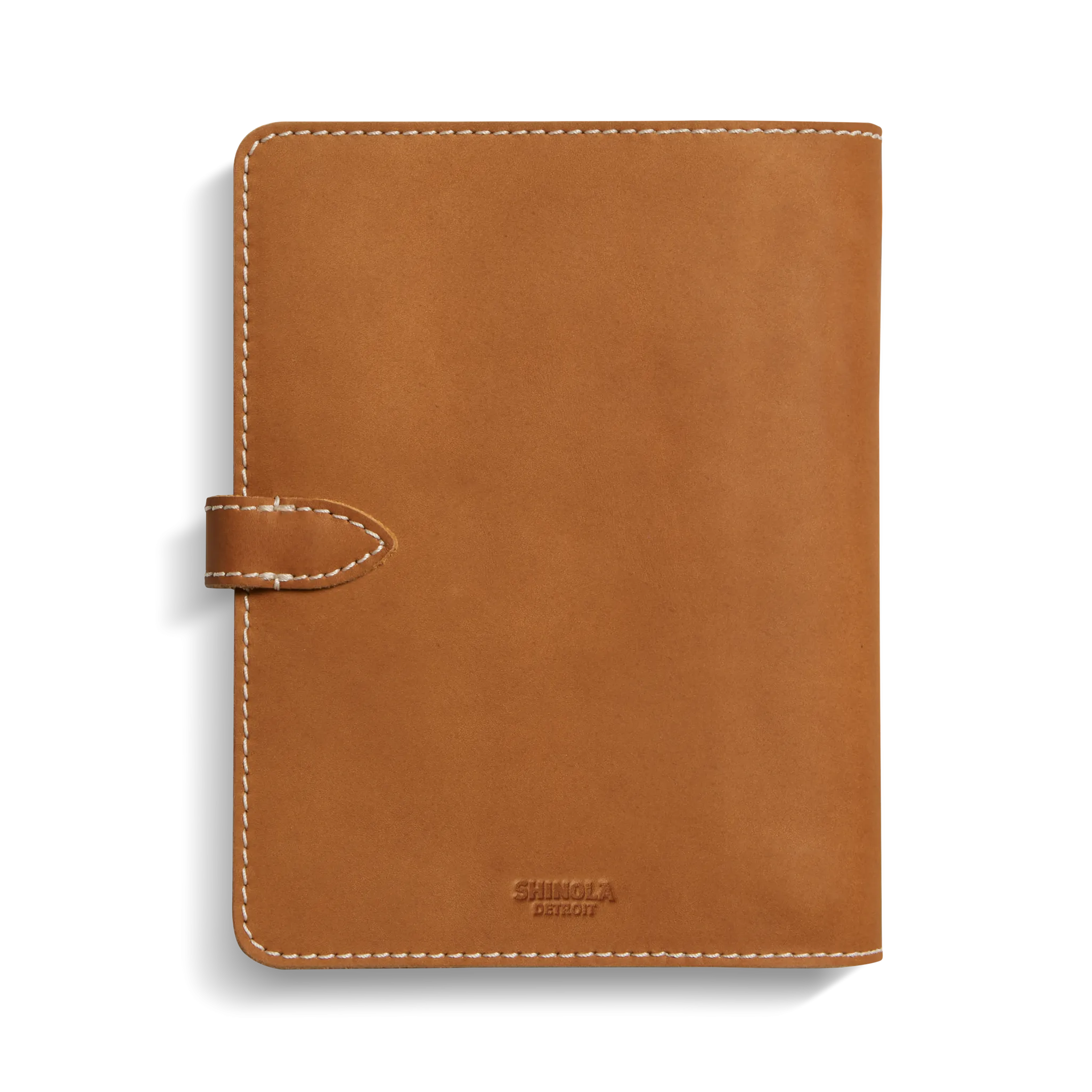 Refillable Leather Agenda Cover - Chestnut