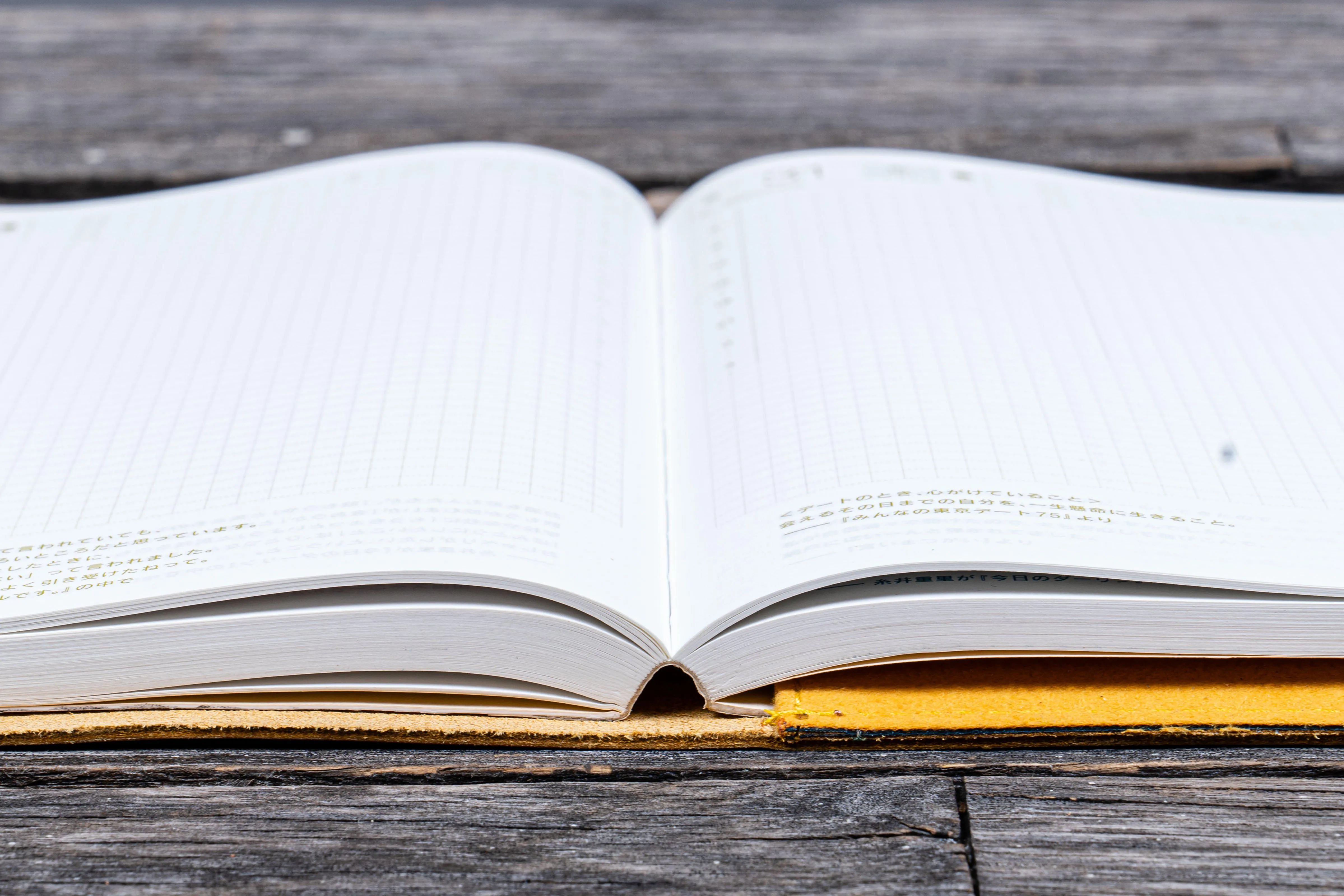 Refillable Leather Wrap Journal / Planner Cover - Crazy Horse Honey Ochre