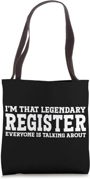 Register Surname Funny Team Family Last Name Register Tote Bag