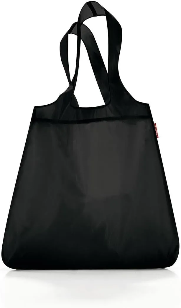 reisenthel mini maxi shopper black - foldable shopping bag with attractive design - water repellent