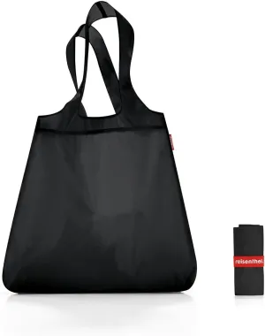 reisenthel mini maxi shopper black - foldable shopping bag with attractive design - water repellent