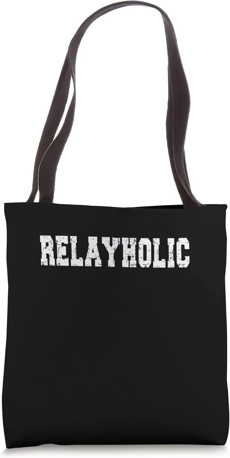 Relays Loving 'Relayholic' Design / Relay Lover Idea Tote Bag