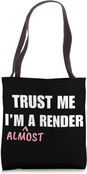 Render In Training Vocation Training Studies Tote Bag