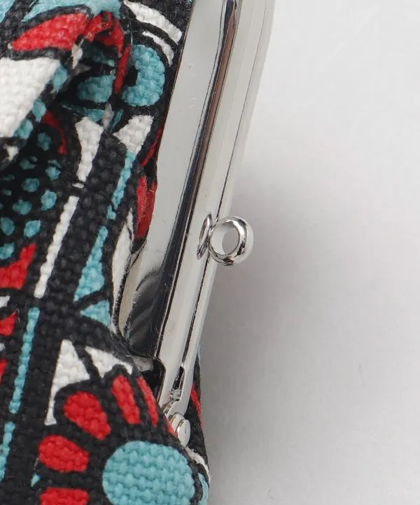 Retro Stained Glass Pattern Double GAMAGUCHI Purse