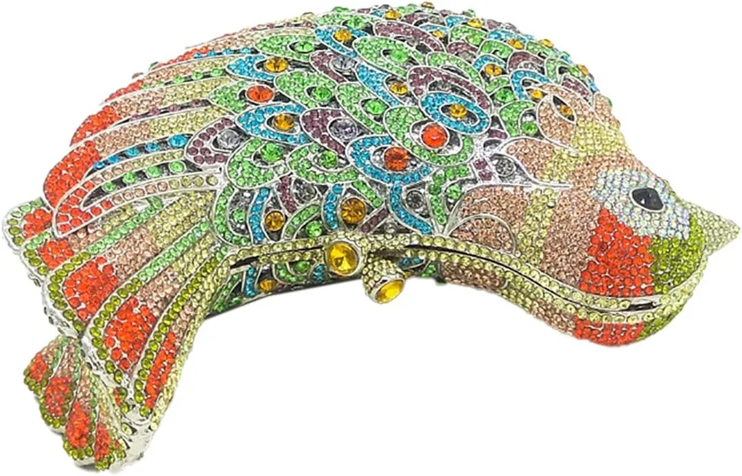 Rhinestone Bird Clutch Purse Women's Full Crystal Evening Bag for Wedding Party Handbag