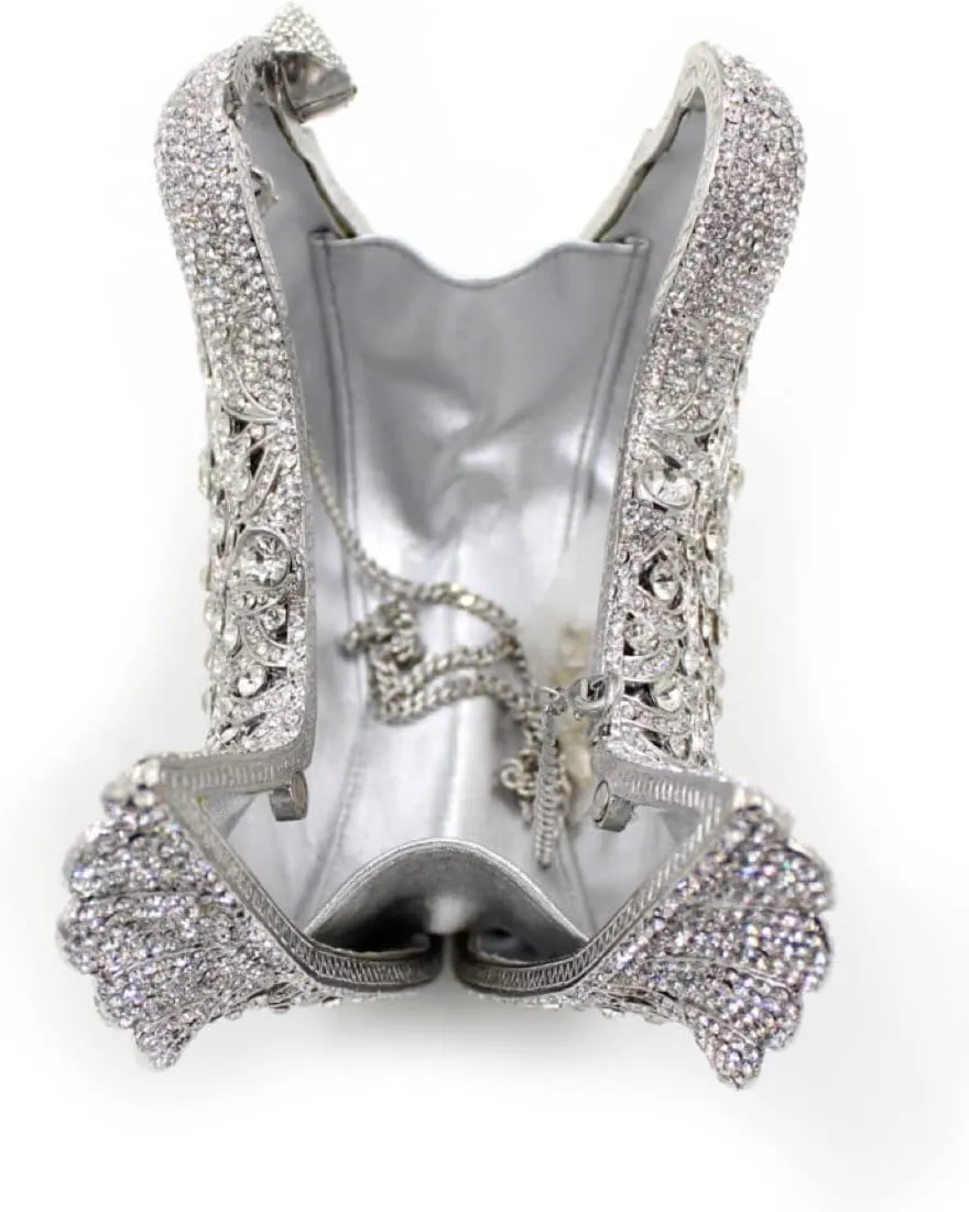 Rhinestone Bird Clutch Purse Women's Full Crystal Evening Bag for Wedding Party Handbag