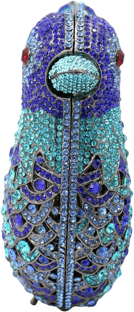 Rhinestone Bird Clutch Purse Women's Full Crystal Evening Bag for Wedding Party Handbag