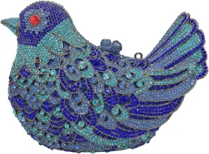 Rhinestone Bird Clutch Purse Women's Full Crystal Evening Bag for Wedding Party Handbag