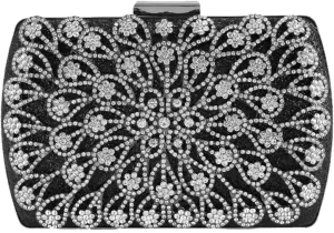 Rhinestone Evening Bag for Women Crystal Clutch Bag Glitter Handbag Bridal Wedding Purse