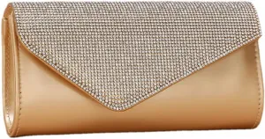 Rhinestone Evening Bag for Women Envelope Clutch Bag Crystal Handbag Bridal Wedding Purse Elegant Shoulder Bag
