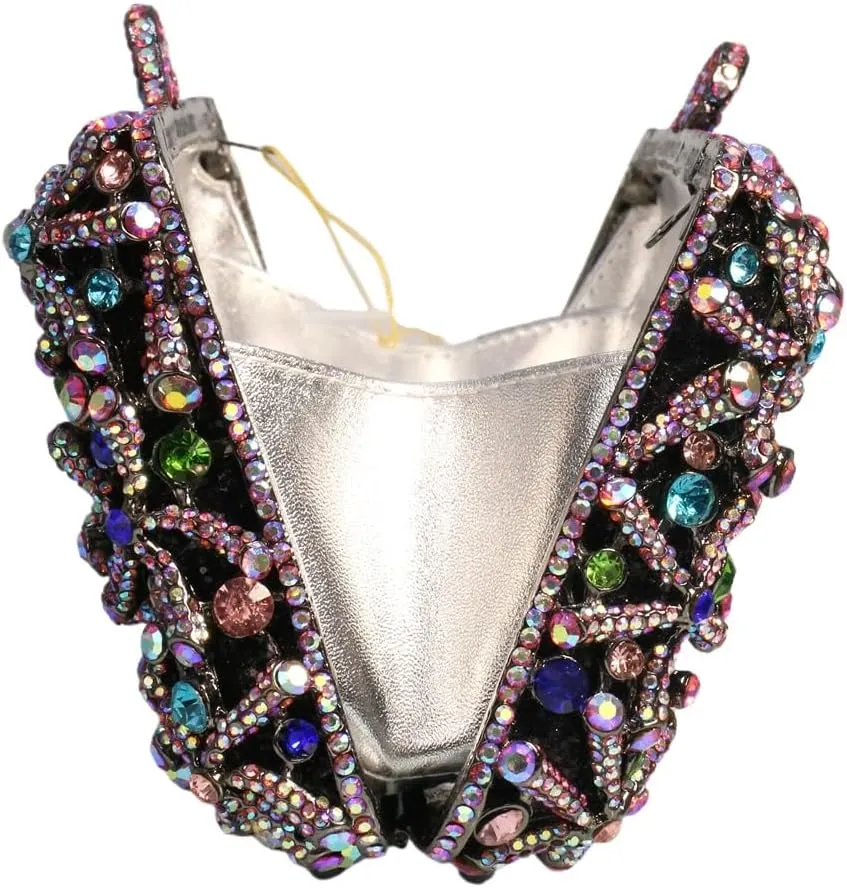 Rhinestone Flower Clutch for Women Sparkling Starfish Glowing Handbag Dazzling Party Banquet Crossbody Purse