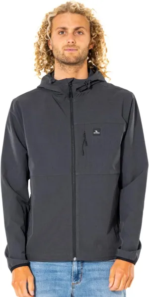 Rip Curl Men's Elite Anti Series Hooded Wind Breaker, Water Repellent Jacket
